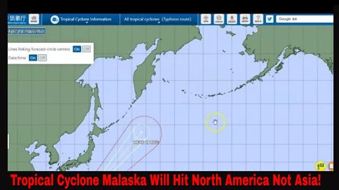 Tropical Cyclone Malakas Will Hit North America Not Asia!