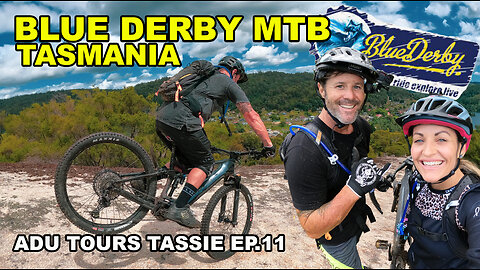 BLUE DERBY MTB TRAILS, STACKS, STUNTS & GOOD TIMES | EMTB | TASMANIA AUSTRALIA | MTB CRASH