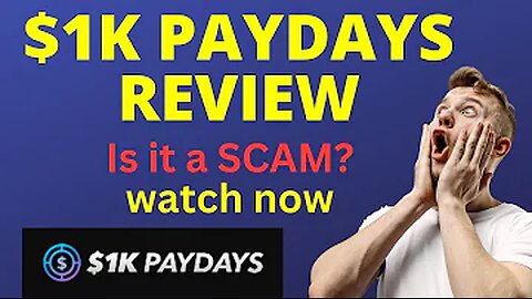 1K Paydays Review - Glynn Koshy Gave Me A Special Bonus For You Guys!