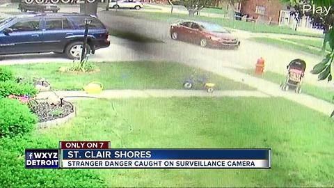 Stranger Danger caught on surveillance video