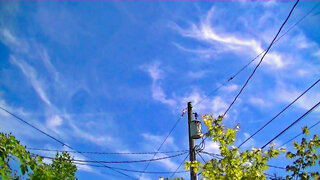 IECV TLV #35 - 👀 Blue Sky And Fluffy Clouds ☁️☁️In A Time Lapse 5-12-2018