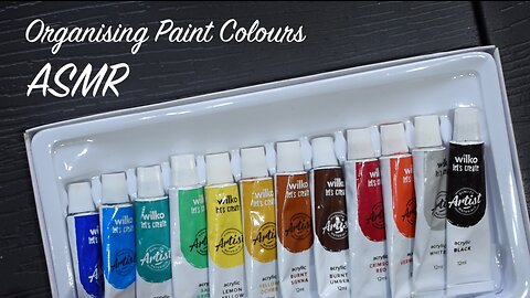 ASMR Organising Paints (No Talking) Unintentional ASMR for Sleep