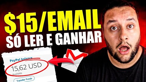 Ganhe $15 DÓLARES PARA RECEBER E LER E-MAILS! GRÁTIS - (Depósitos PayPal)