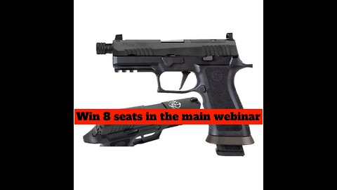 SIG SAUER P320 X-CARRY 9MM 4.6" 21RDS, NAVY SEAL MINI #2 for 8 seats in the main webinar