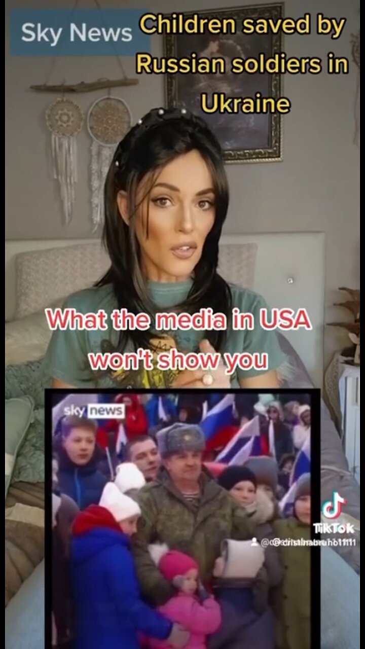 Children saved by Russian soldiers in Ukraine