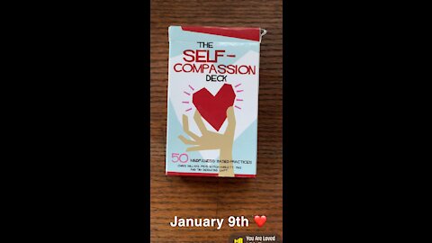 January 9th oracle card: self-compassion