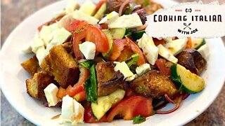 Panzanella: Tuscan Bread Salad | Cooking Italian with Joe