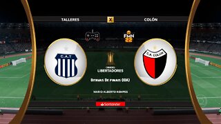 Libertadores 2022 - Talleres x Colon | Oitavas de finais (IDA) | FIFA 22 SIMULAÇÃO