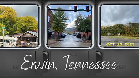 A rainy day fall drive through Erwin, TN