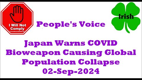 Japan Warns COVID Vaccines Causing Global Population Collapse 02-Sep-2024