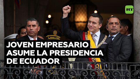 Daniel Noboa se posesiona como el presidente más joven de Ecuador