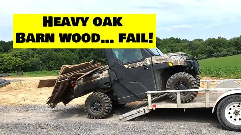 Polaris Ranger XP1000 Northstar FAIL! Barn picking gone wrong...