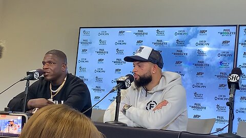 Deron Williams/Frank Gore Post Fight Press Conference | Paul/Woodley 2