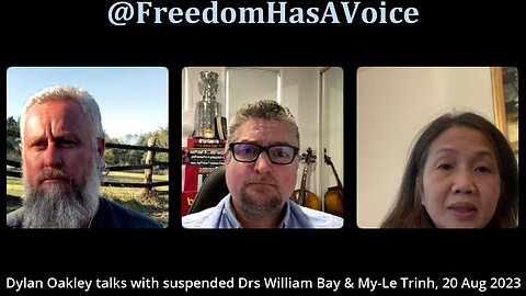 A Conversation with Suspended Doctors, William Bay and My-Le Trinh - Upcoming Freedom Doctors Dinner