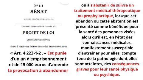 CM-LVA en Direct - La loi sur les dérives sectaires ... J'vous l'avais bien dit!