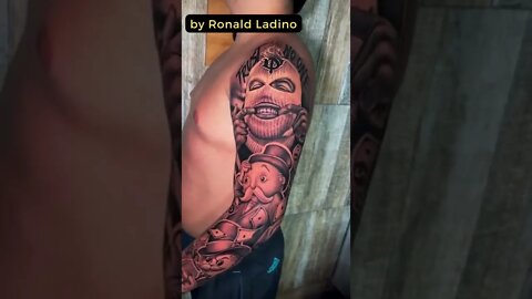 Stunning work by Ronald Ladino #shorts #tattoos #inked #youtubeshorts