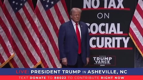 LIVE: PRESIDENT TRUMP IN ASHEVILLE/ P1