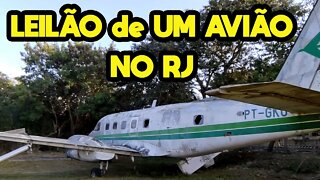 ENCONTRAMOS UM LEILÃO DE UM AVIÃO BANDEIRANTES EMB-110 DA EMBRAER COM LANCE INICIAL DE R$ 3.900,00!!