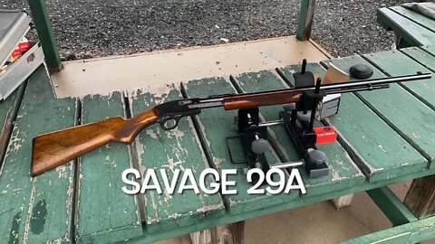 Savage 29a deluxe, pump action 22 rifle