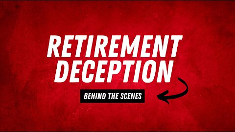 Retirement Deception Behind The Scenes - 3 Sections of Pyramid