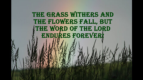 We Wither Even As The Grass Withers