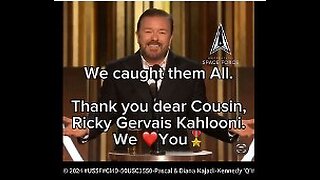 RICKY GERVAIS, a 'Kahlooni' Cousin and a Warrior/Hero that EXPOSED Satanic PEDOWOOD in 2020