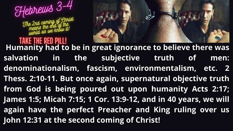 Heb. 3-4 We were in great ignorance to believe that man's truth was as good as God's Acts 17:30!