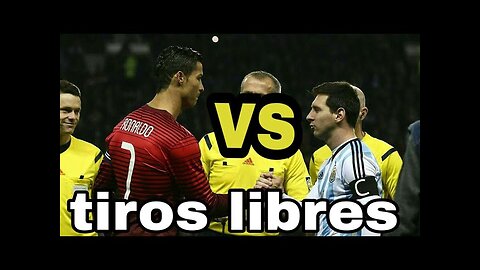 lionel Messi vs Cristiano Ronaldo"tiros libres"