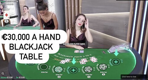 €30,000 A Hand BlackJack Table, Unbelievable Result