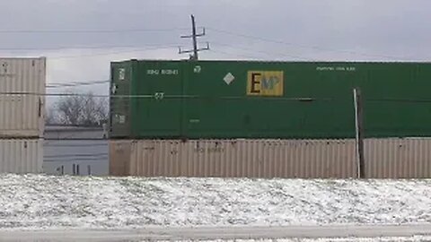 Norfolk Southern Intermodal Train with BNSF Power from Brook Park, Ohio March 23, 2024