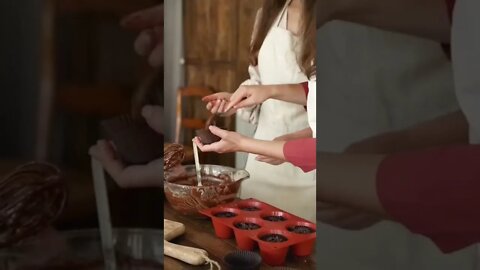 vídeo Idéias criativas bolinho cupcake de chocolate #shorts