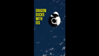 SpaceX Dragon Capsule docks with ISS #Shorts