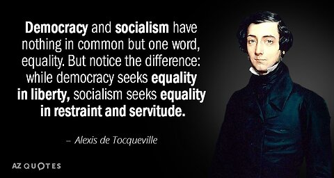 Alexis De Tocqueville, aristocrat, semi socialist, nRX hero, conservative liberal