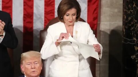 Nancy Pelosi Tears State Of The Union Speech With NASCAR Commentary (20820*)