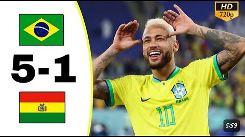 neymar goal💥Brazil vs Bolivia 5-1 all goals & match highlights(World Cup qualifiers)