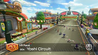 Mario Kart 8 Deluxe - 50cc (Hard CPU) - (GCN) Yoshi Circuit