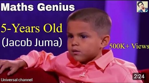 world Got talent _ Five years old Math_s genius Kid _ Jacob Zuma Vs 5 year old Kid_