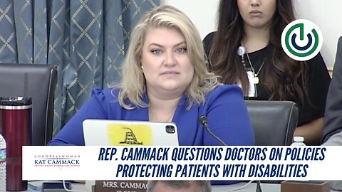 Rep. Cammack Questions Doctors On Policies Protecting Patients With Disabilities