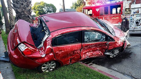 THREE CARS TOTALED IN CRASH CAUGHT ON DASH CAM