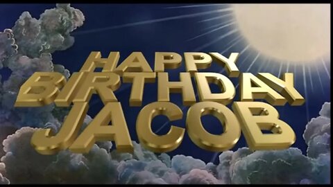 Happy birthday Jacob Monty Python Style!