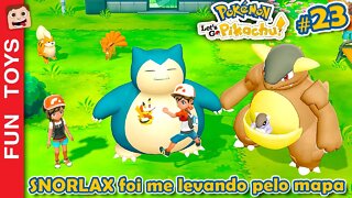 Pokémon: Let's Go #23 ⚡️ Cheguei em FUCHSIA CITY, o Wartortle evoluiu e o SNORLAX me carregou!