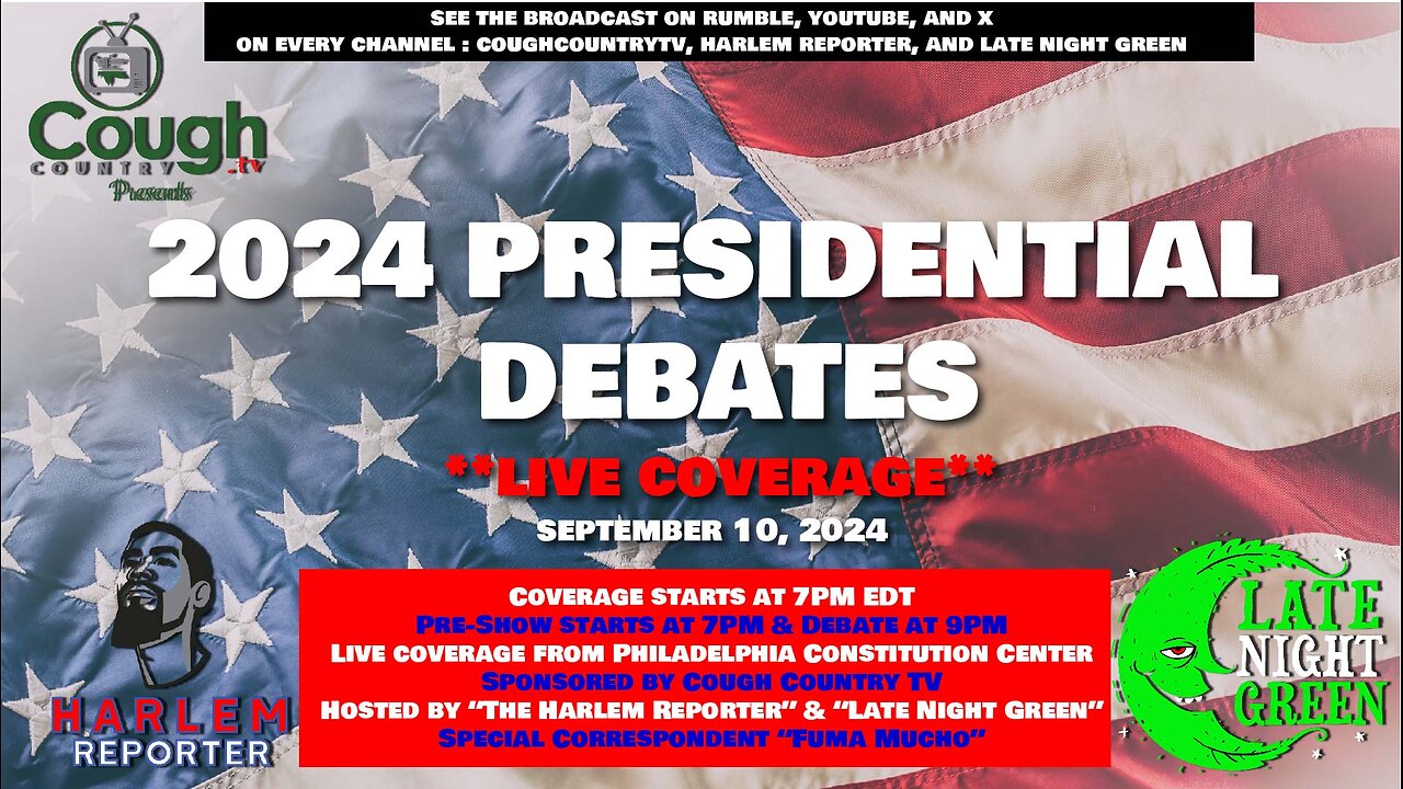 🚨 Live 2024 Presidential Debate Coverage PreShow, Debate, & Post