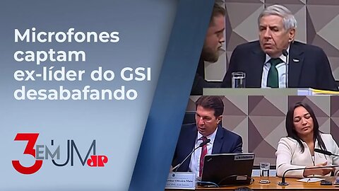 General Heleno se irrita com Eliziane Gama na CPMI do 8 de Janeiro e solta palavrão