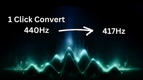 Easily convert 440 hz to 417 hz