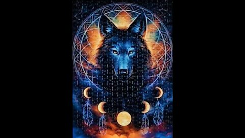 500-Piece Lunar Wolf Jigsaw Puzzle Time Lapse - Ravensburger