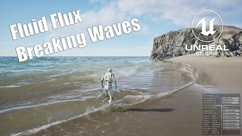 Unreal Engine 5 Fluid Flux 2.0 Breaking Waves Demo