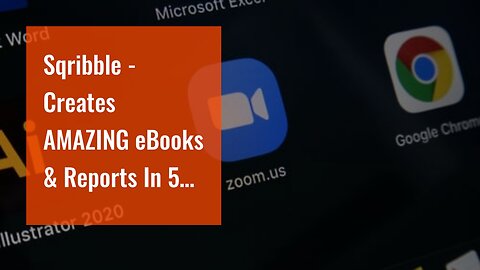 Sqribble - Creates AMAZING eBooks & Reports In 5 Mins Without Entering Any Type Of Words!