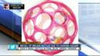 Oball rattles recalled due to choking hazard