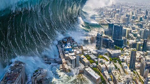 Huge Tsunami Covers 99% of Earth With Water Leaving Only The Ultra Rich Alive