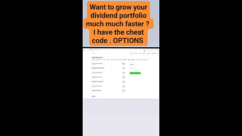 The cheat code to grow a dividend portfolio much faster is Options Trading , Cash Secure Puts